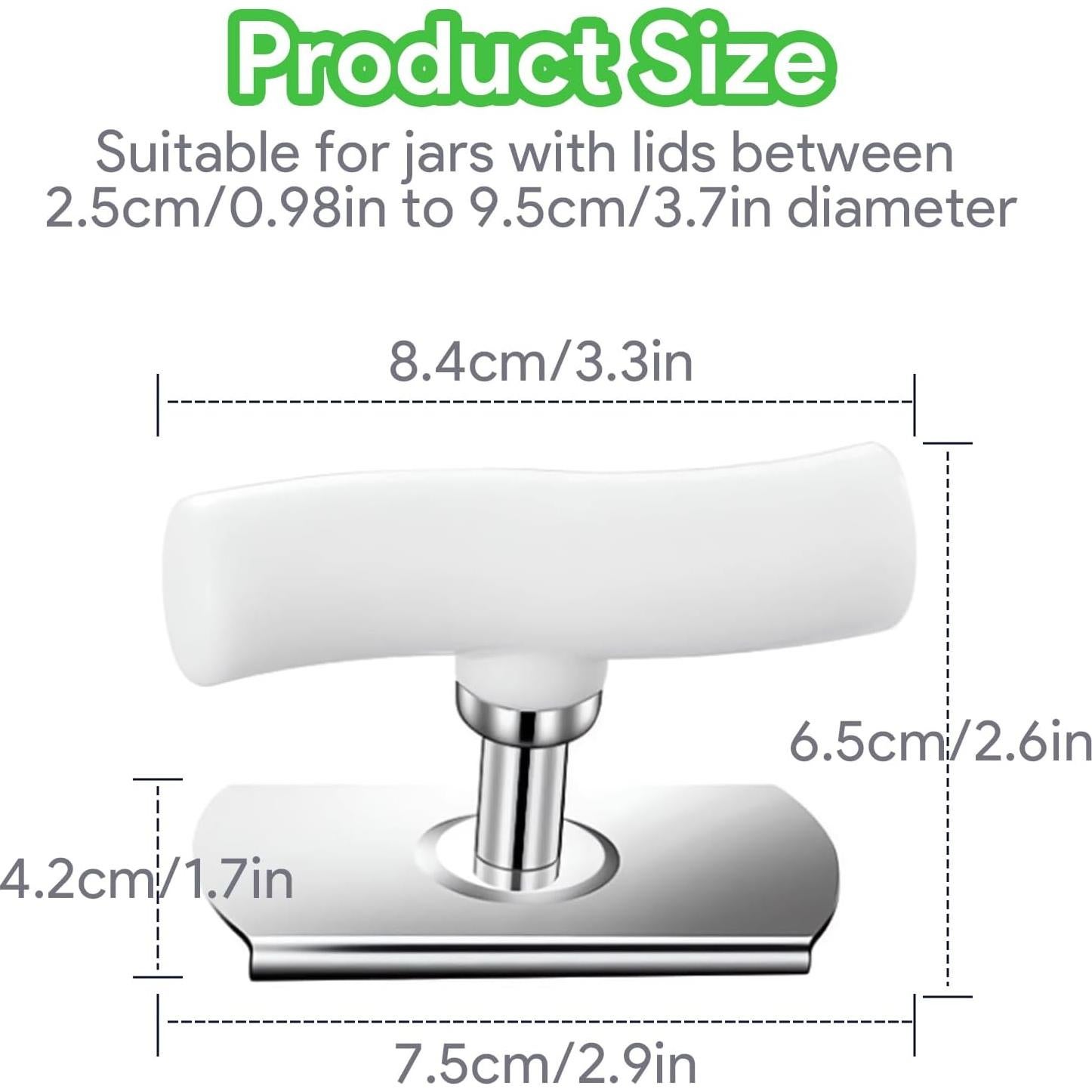 Abridor de Tarros HooYiYuuX 2 Pcs Ajustable Acero Inoxidable