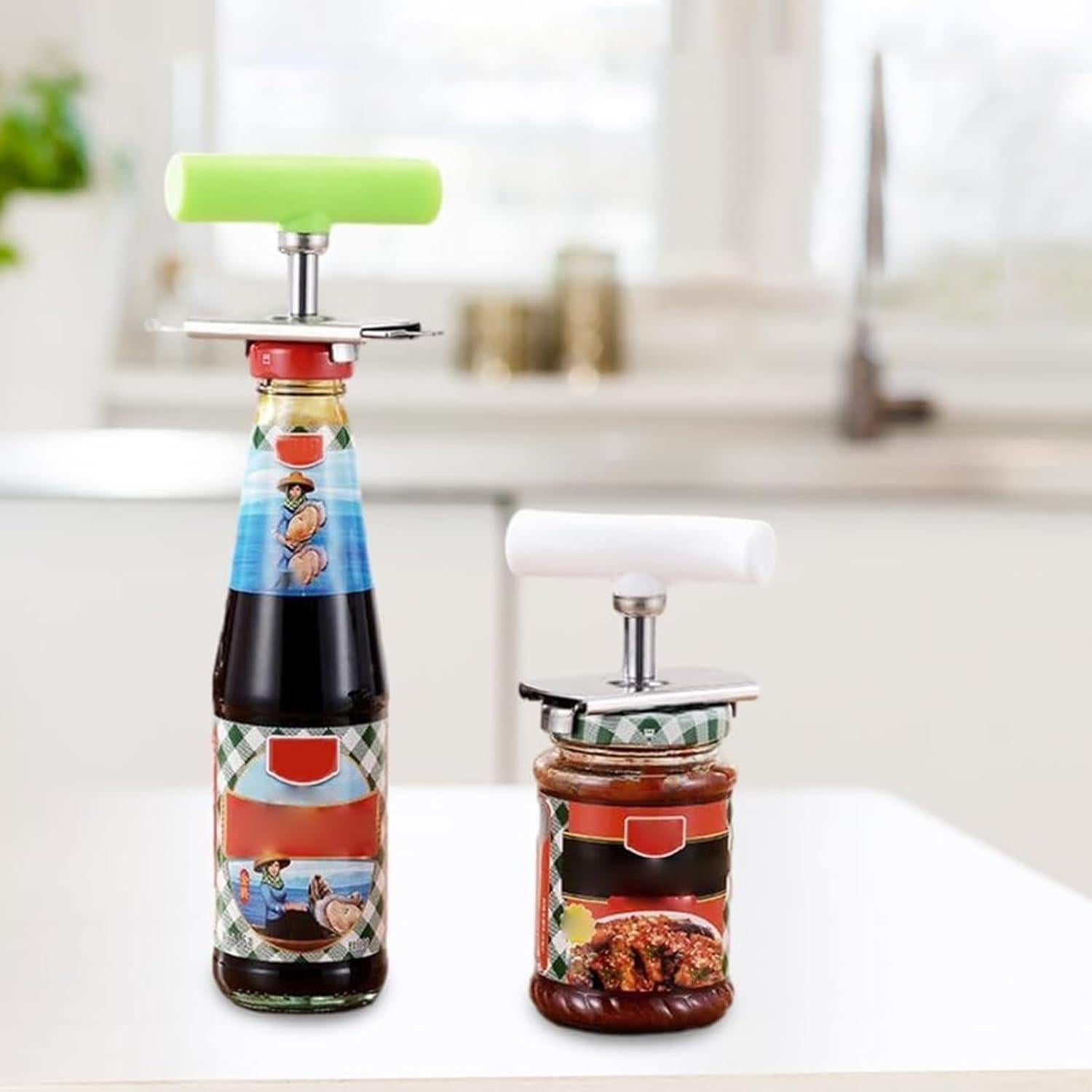 Abridor de Tarros HooYiYuuX 2 Pcs Ajustable Acero Inoxidable