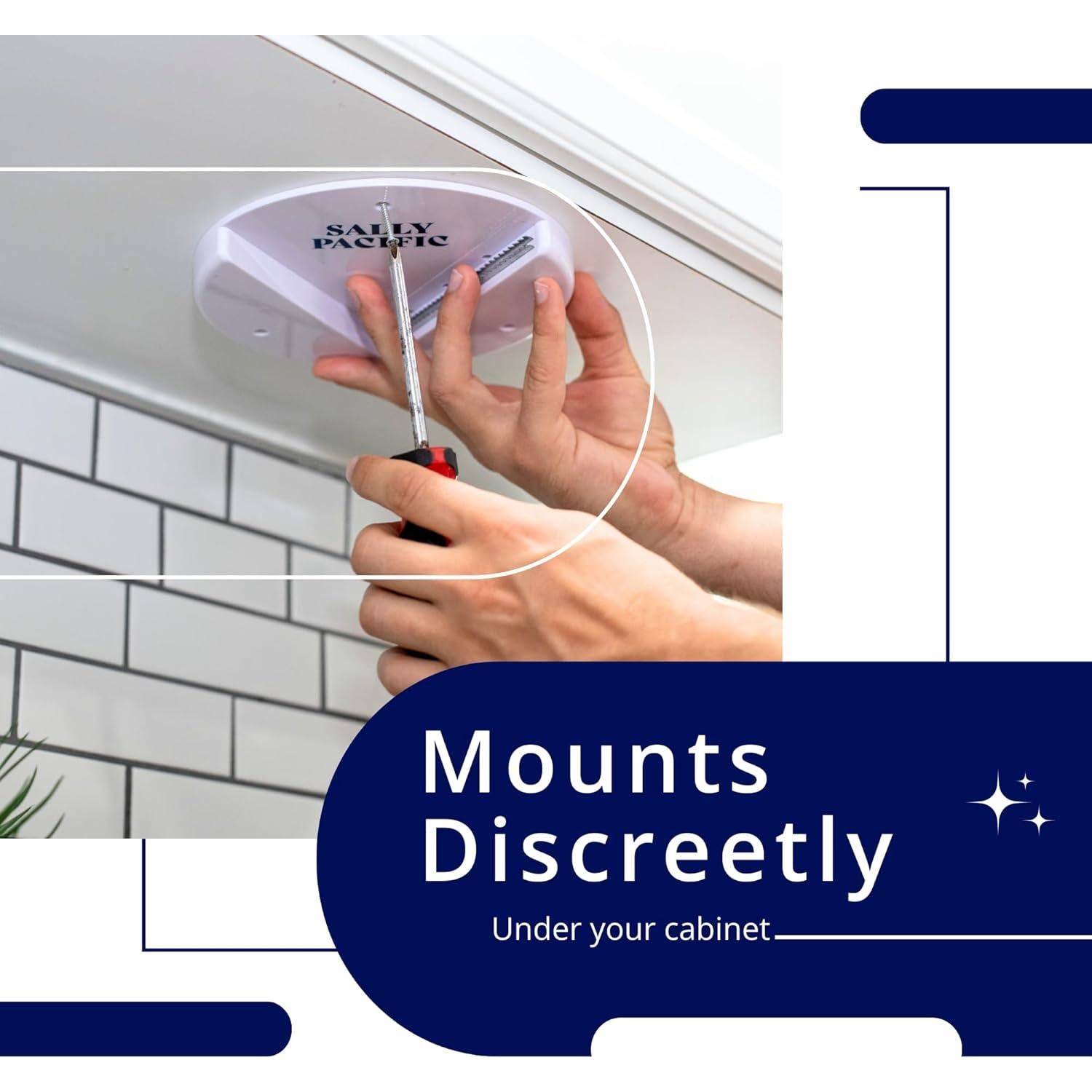 Abre frascos bajo el gabinete Sally Pacific - 21x19 cm