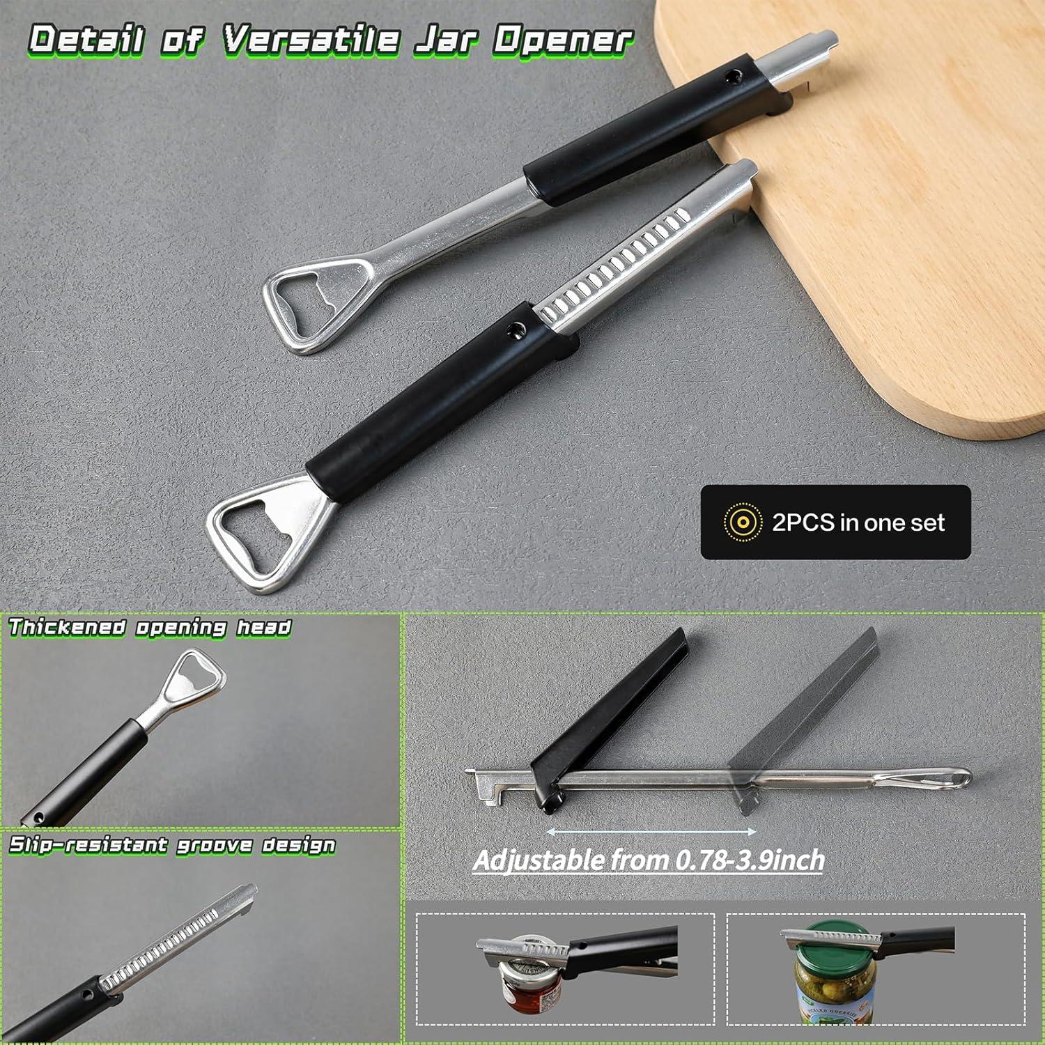 Abre Frascos Ajustable Orangaroos 2 en 1 con Almohadilla