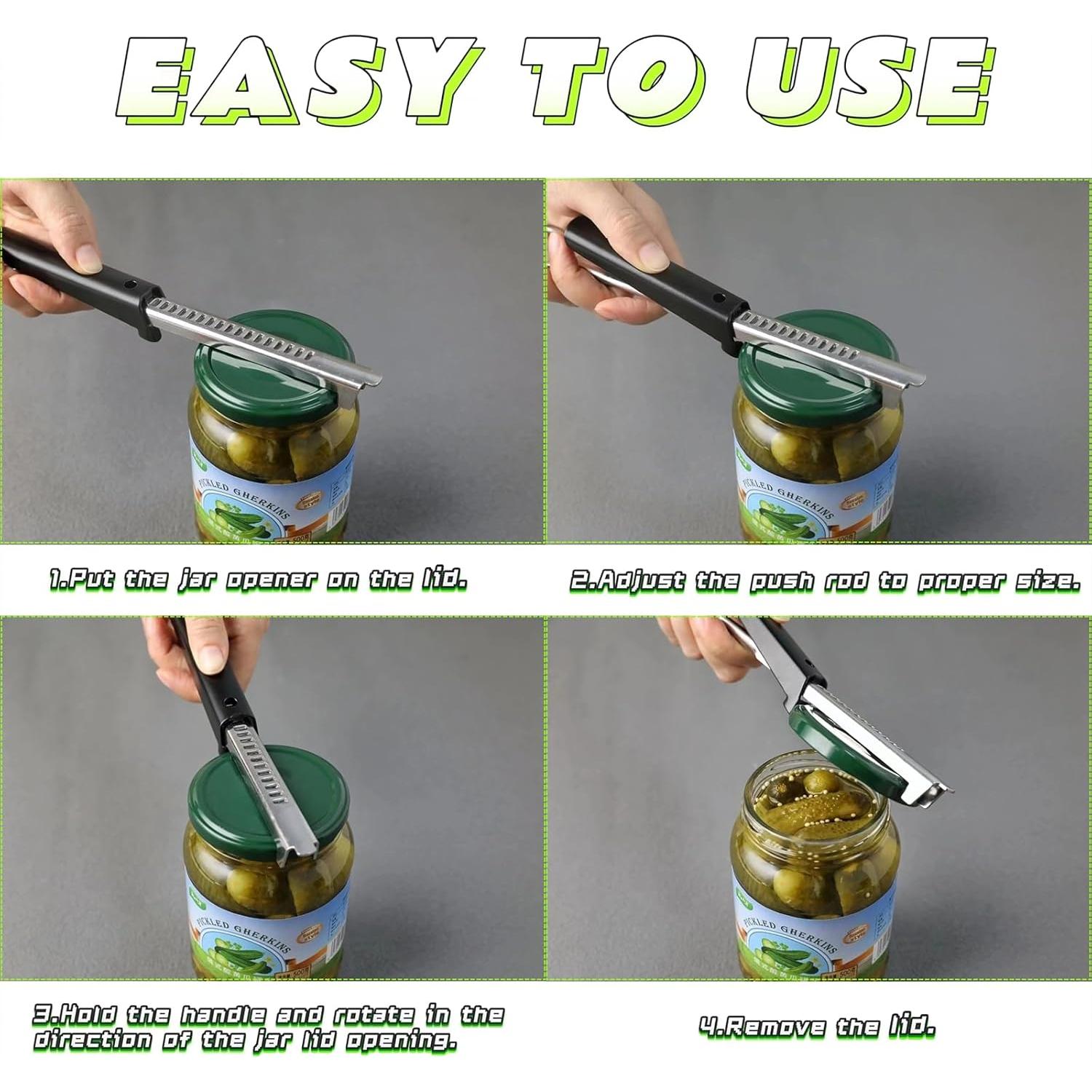 Abre Frascos Ajustable Orangaroos 2 en 1 con Almohadilla