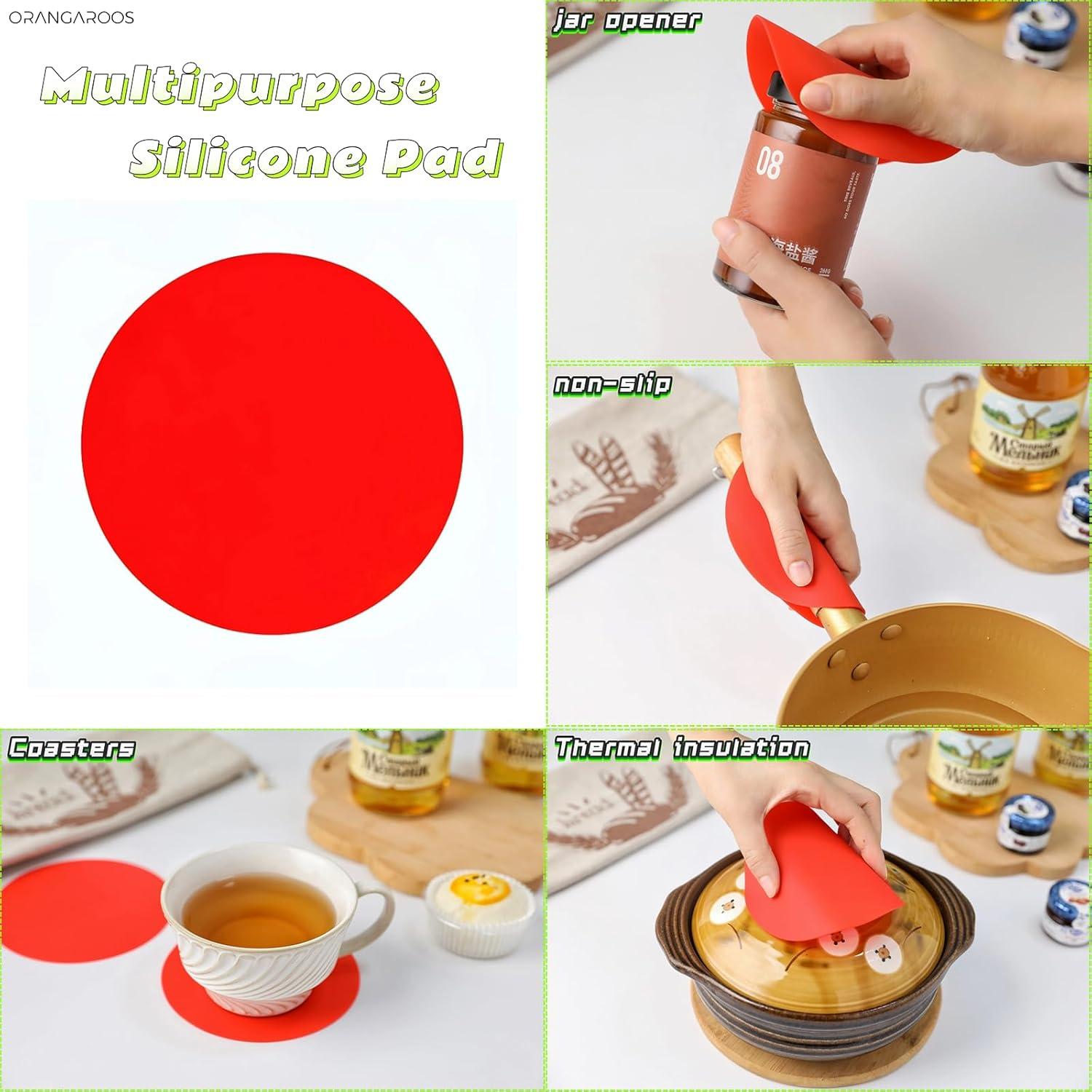 Abre Frascos Ajustable Orangaroos 2 en 1 con Almohadilla