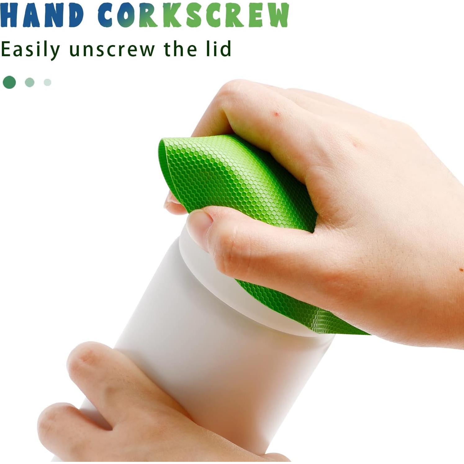 Paquete de 4 Abrebotellas de Goma Woerma Antideslizantes