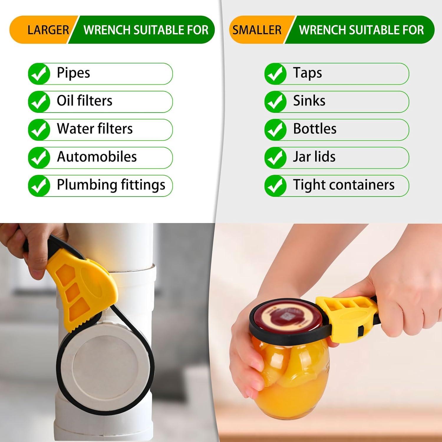 Juego de Llave de Correa de Goma Supuse 2 Piezas 60.96 cm