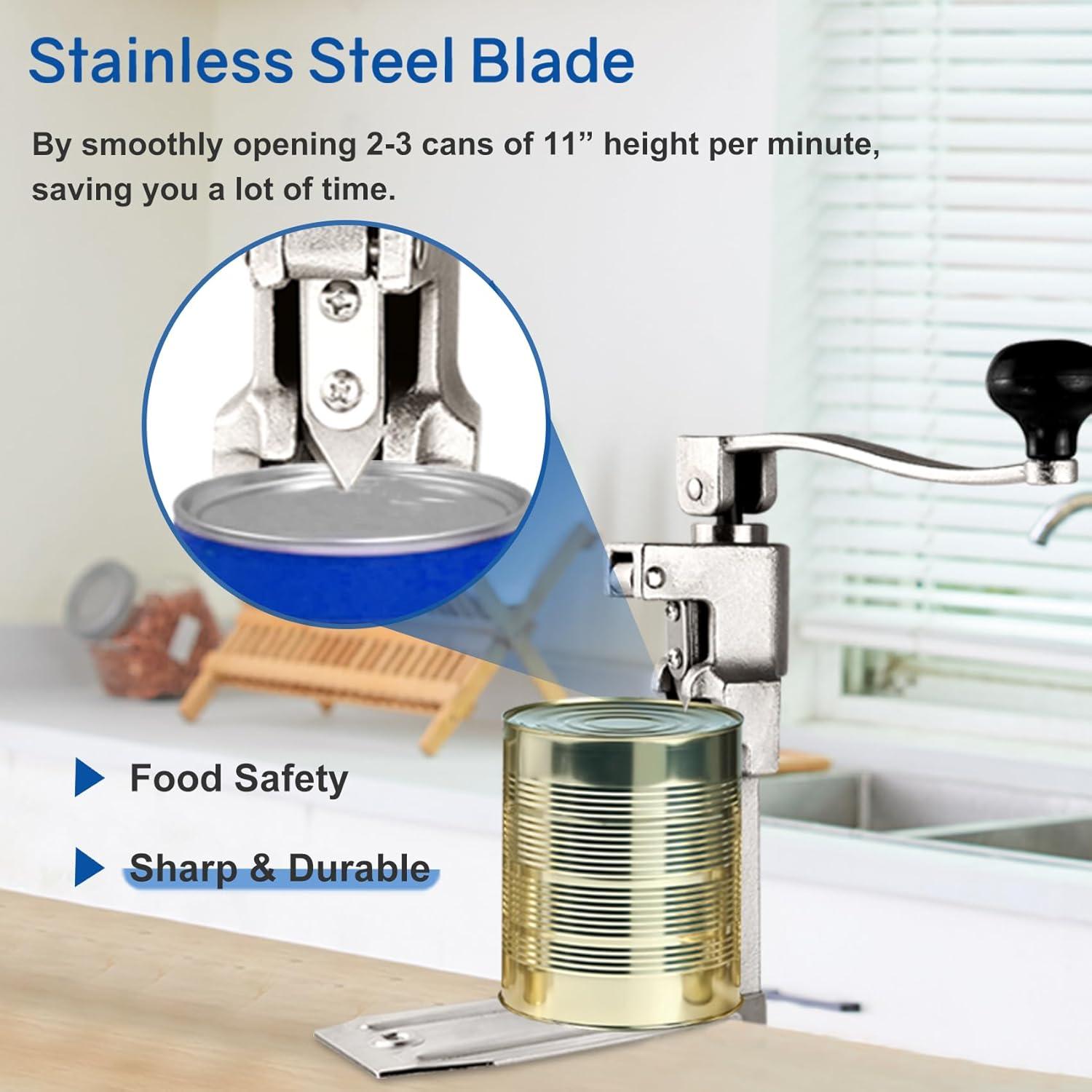 Abrelatas Comercial Lonsge Acero Inoxidable 28 cm Manual