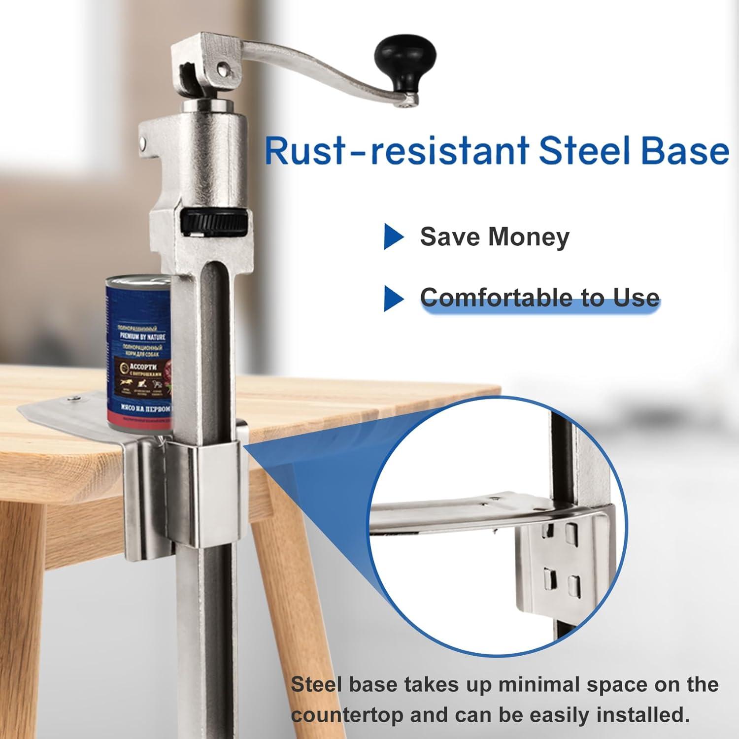 Abrelatas Comercial Lonsge Acero Inoxidable 28 cm Manual