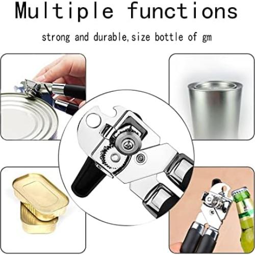 Abrelatas Multifuncional WEILUXU Manual Ergonómico Acero Inoxidable
