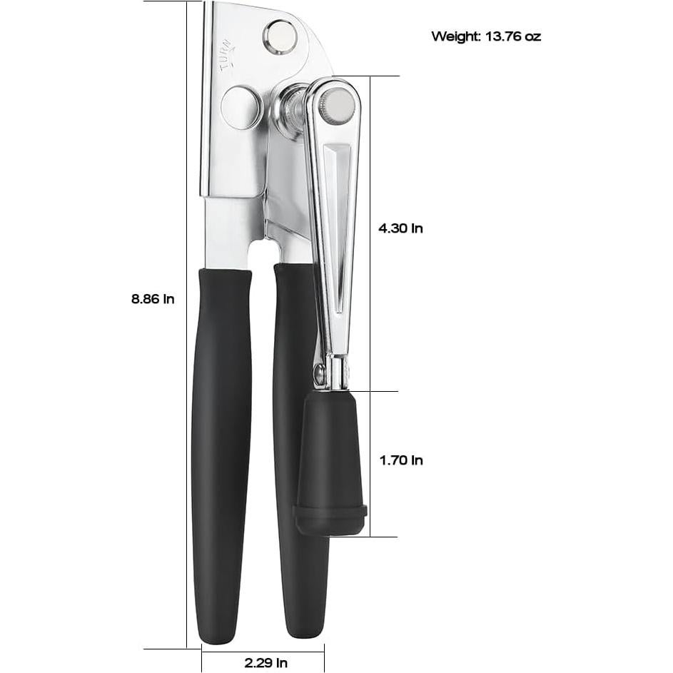 Abrelatas Manual Oblivix de Acero Inoxidable, Ergonomía y Eficiencia