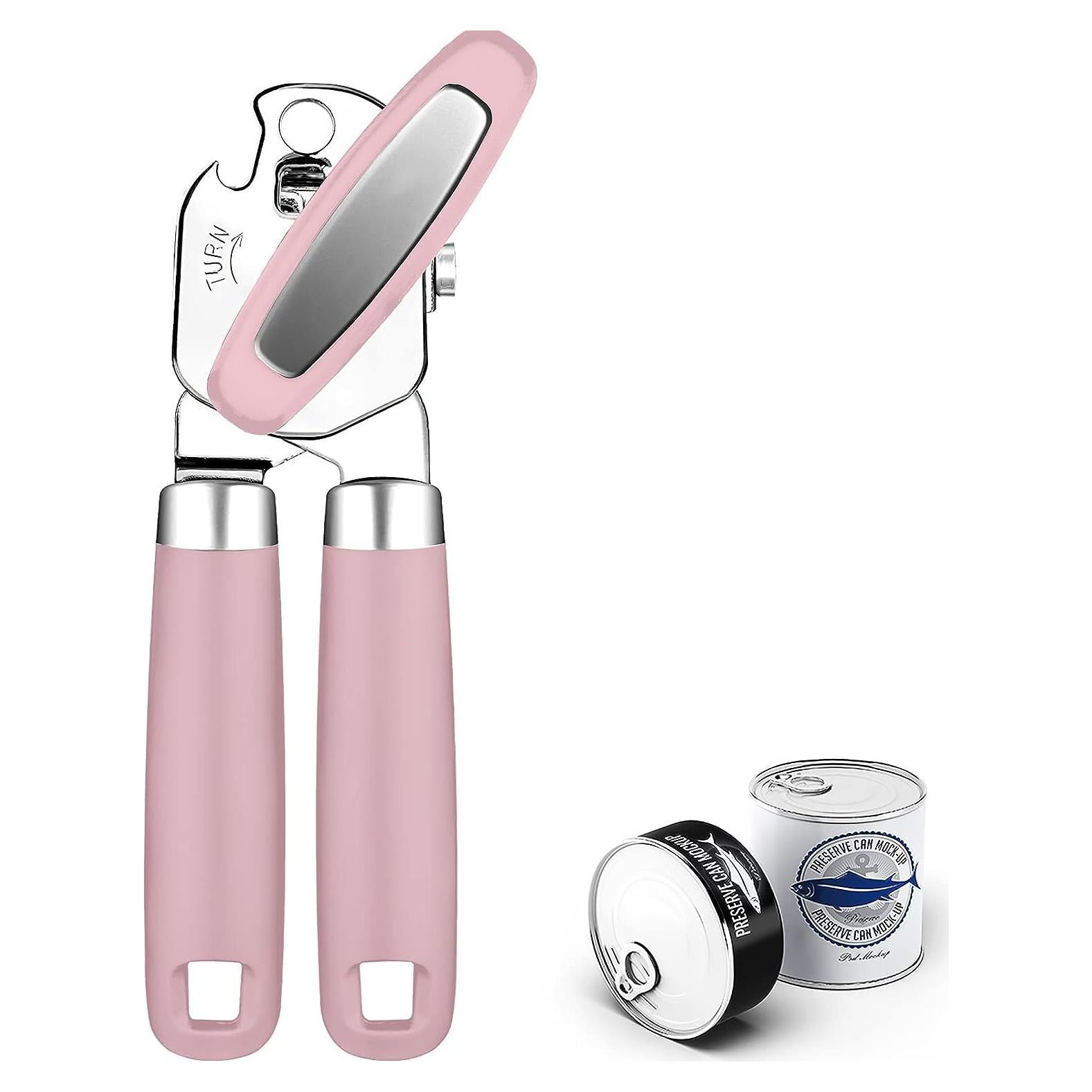 Abrelatas Manual Multifuncional OUTWAY Acero Inoxidable Rosa