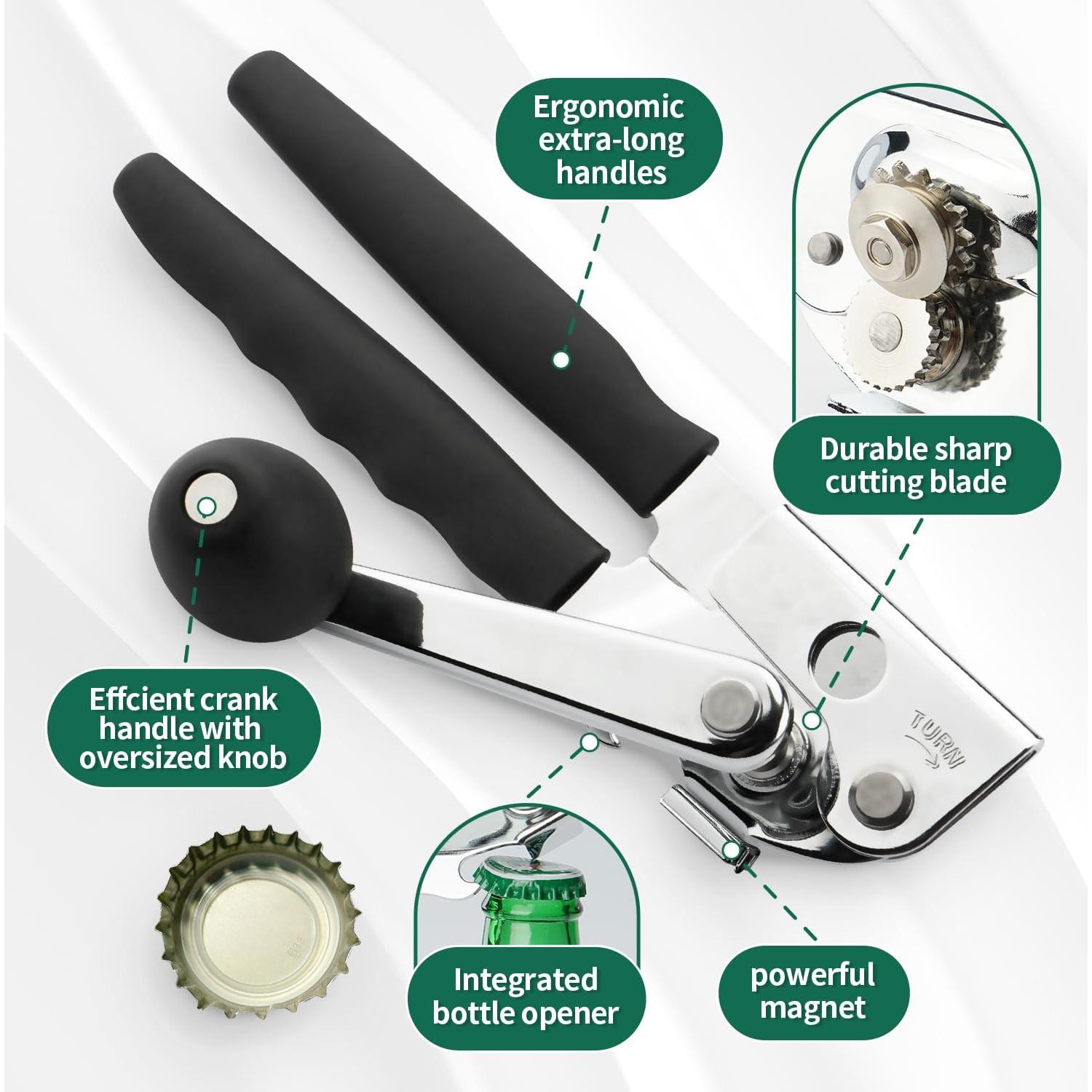 Abrelatas Manual Roryimke de Acero Inoxidable para Cocina