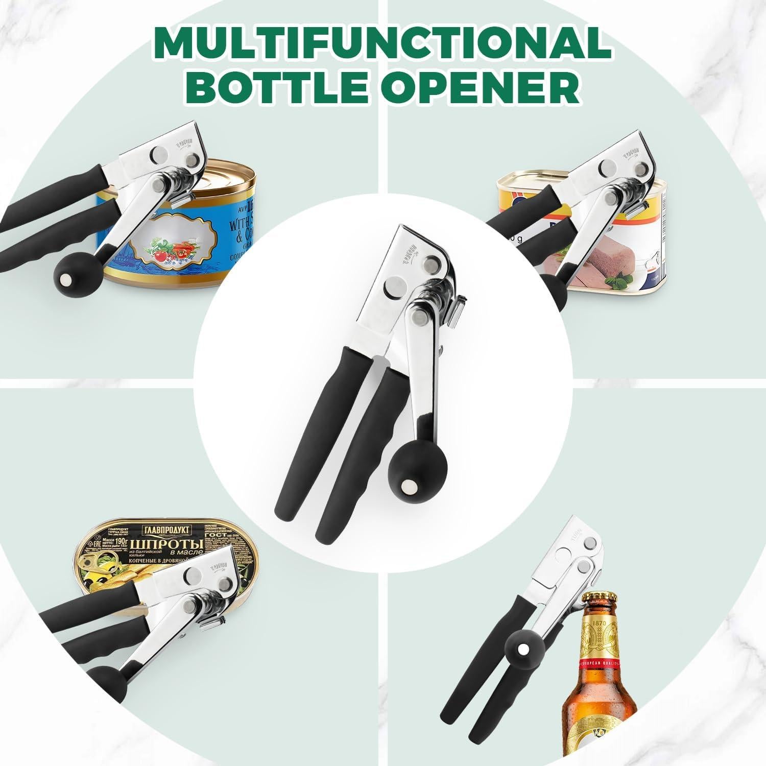 Abrelatas Manual Roryimke de Acero Inoxidable para Cocina