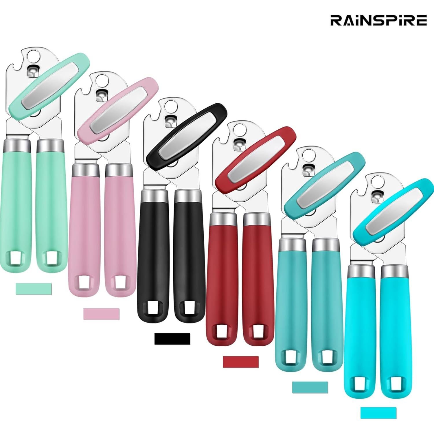 Abrelatas Manual Rainspire con Abrebotellas y Mango Cómodo