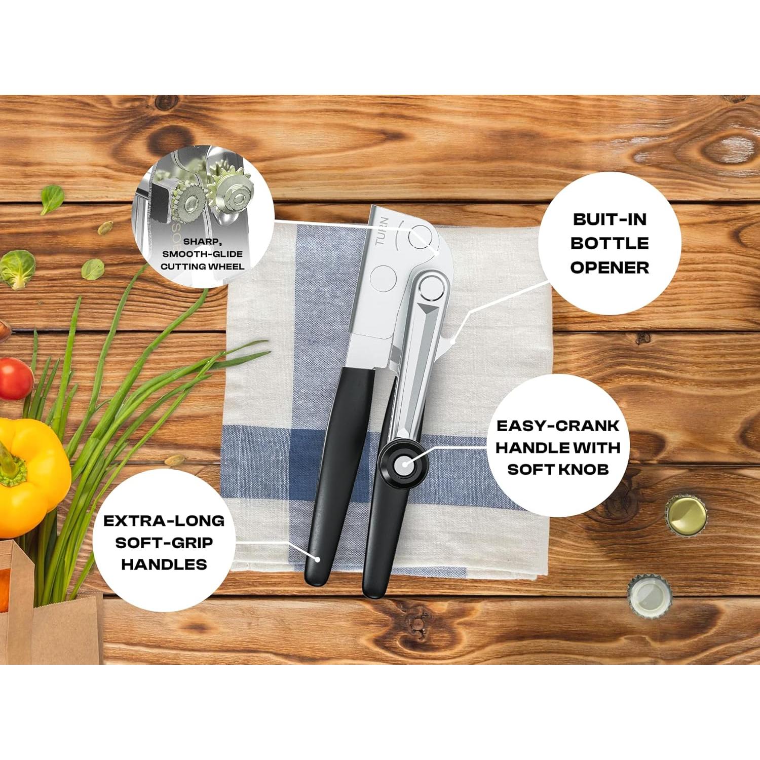 Abrelatas Manual Pesado ShoppingOnBed con Imán y Cuchilla Afilada