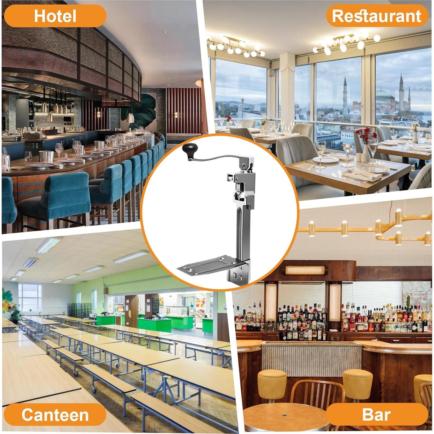 Abrelatas Manual Wadoy de Acero Inoxidable para Latas Altas 27.94 cm