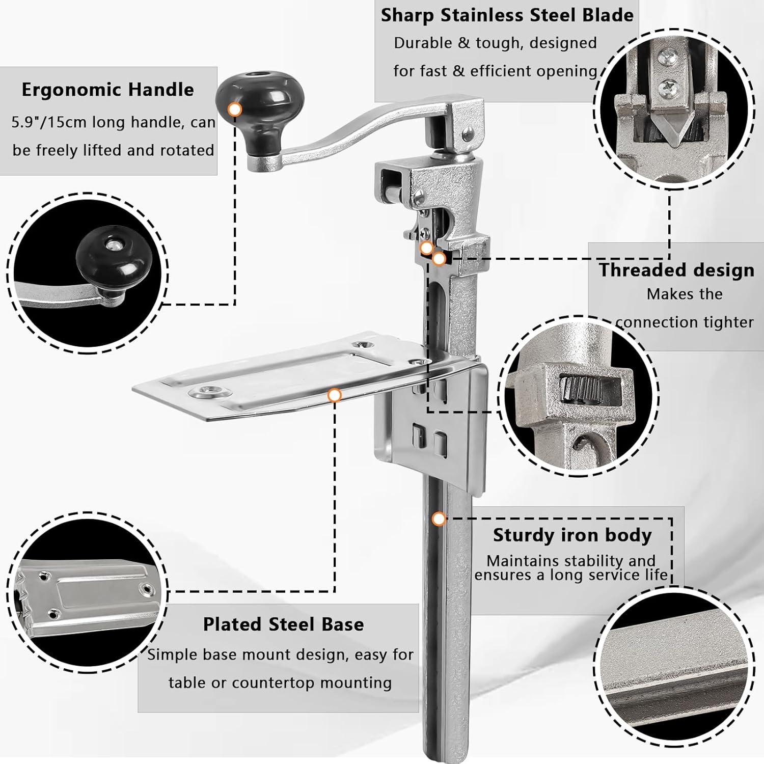 Abrelatas Manual Swess FBA021S - Acero Inoxidable 42 cm
