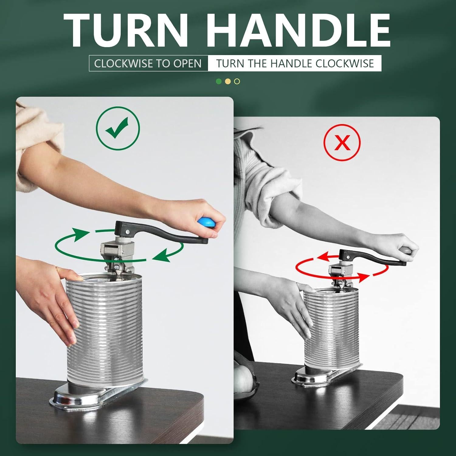 Abrelatas Manual Lifancy 45.72 cm con Base de Acero Niquelado