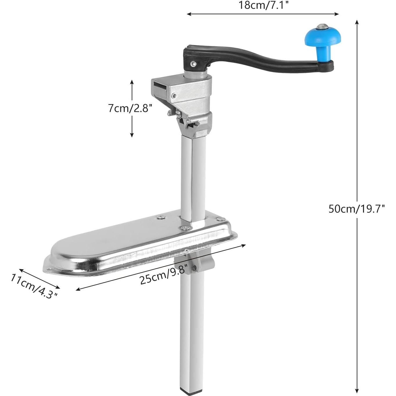 Abrelatas Manual Lifancy 45.72 cm con Base de Acero Niquelado