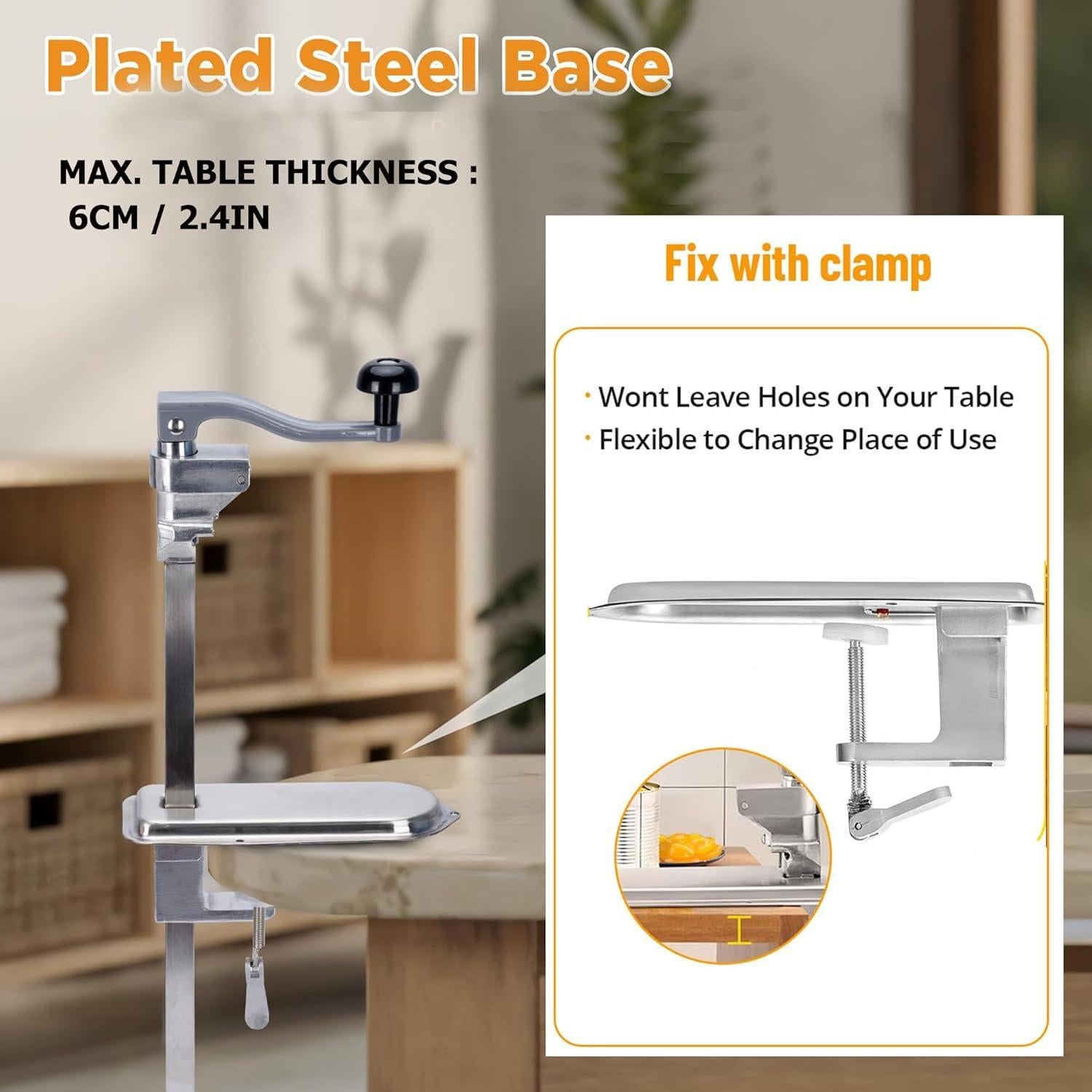 Abrelatas Manual Sewiden 62.5 cm Acero Inoxidable para Latas Grandes