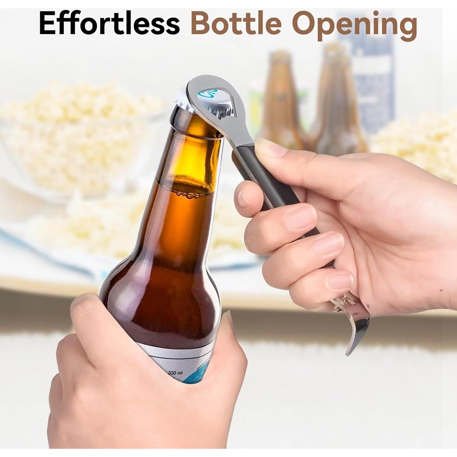 Abridor de Latas y Botellas Anyongora de Acero Inoxidable 15 cm