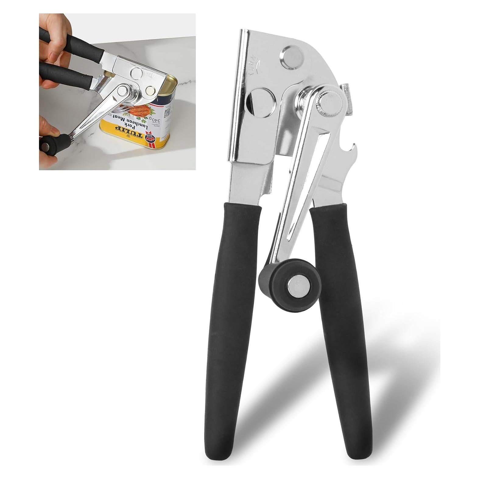 Abrelatas Manual LEXICHER Grande con Imán y Manivela Plegable