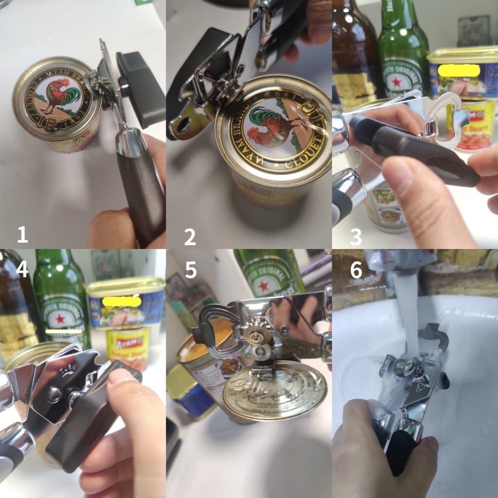 Paquete de 2 Abridores de Latas Manuales DeeKleen - Acero Inoxidable