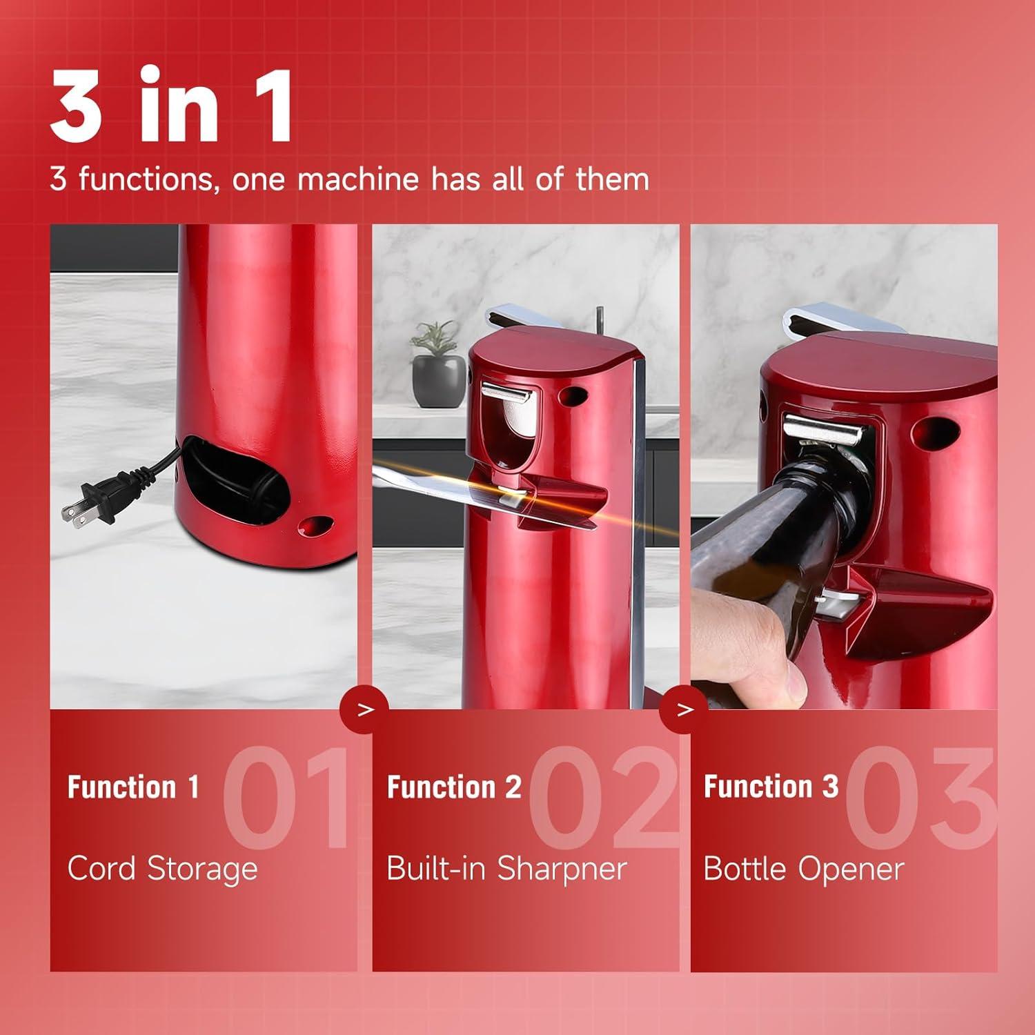 Abrelatas Eléctrico Davivy Acero Inoxidable Automático 1.1 kg