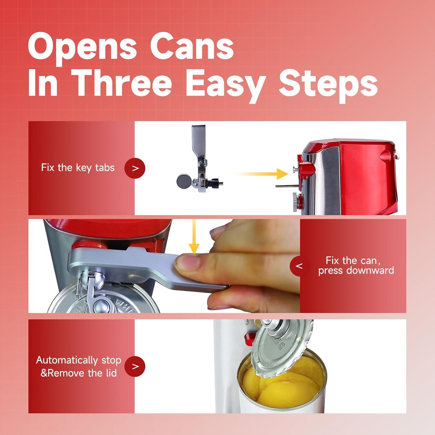 Abrelatas Eléctrico Davivy Acero Inoxidable Automático 1.1 kg