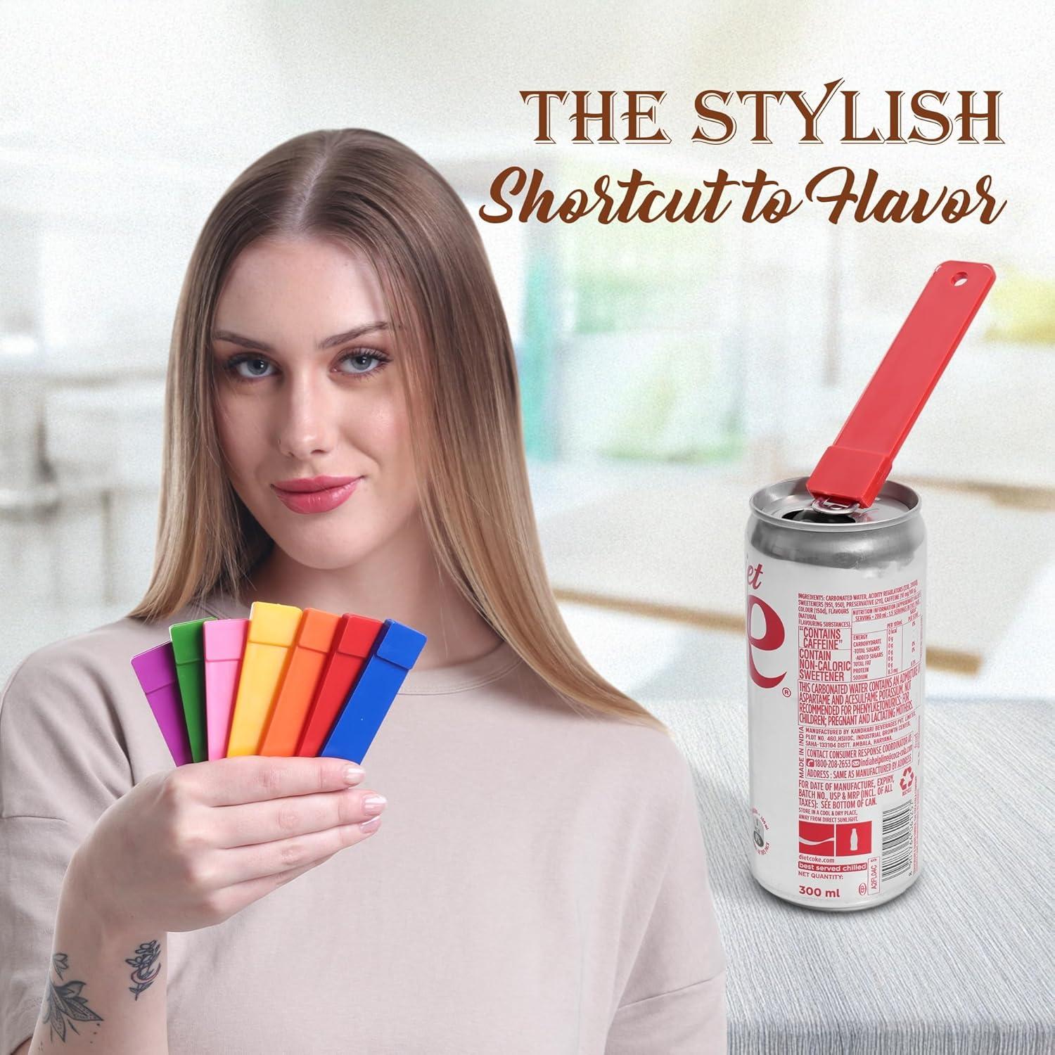 Abridor de Latas FERB 7 Piezas - Herramienta Arcoíris para Bebidas