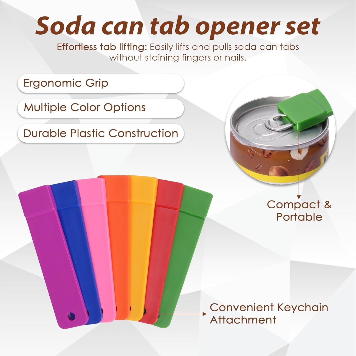 Abridor de Latas FERB 7 Piezas - Herramienta Arcoíris para Bebidas