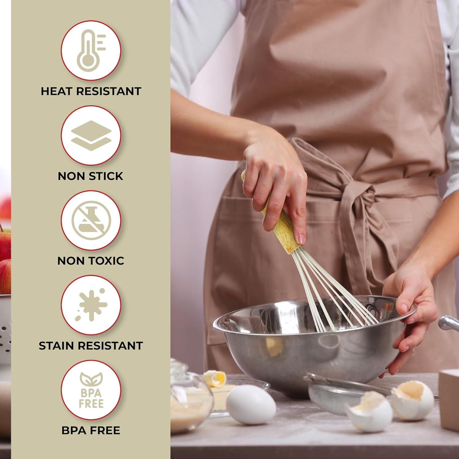 Juego de Utensilios de Cocina Kaluns 50 Piezas Silicona Madera