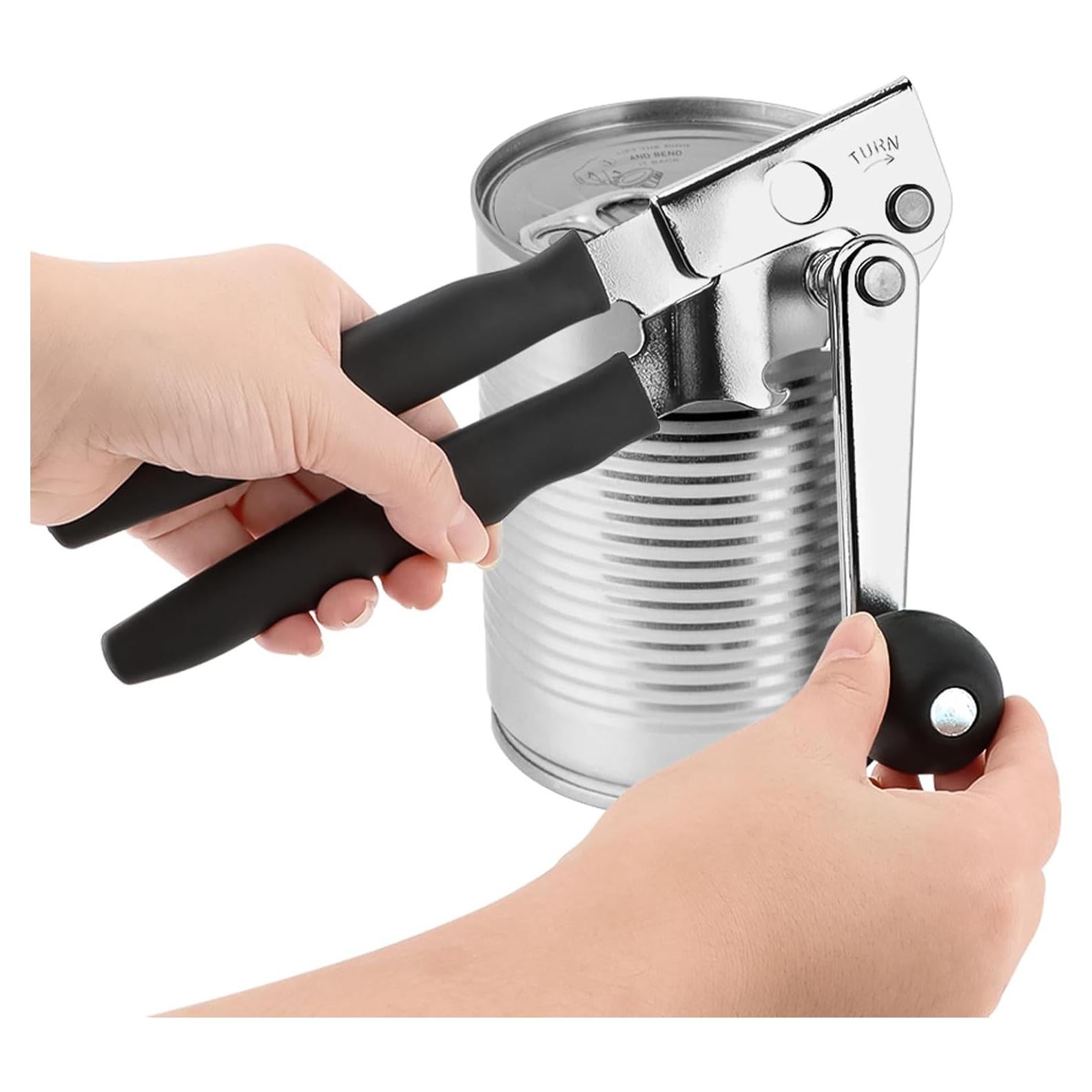 Abrelatas de Acero Inoxidable HONUTIGE con Mango Giratorio 360°