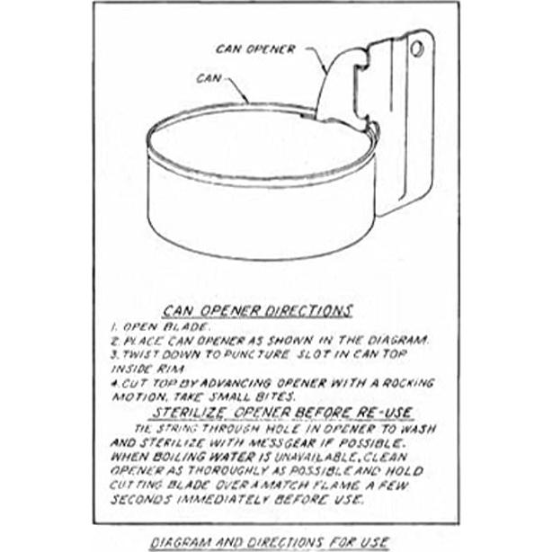 Abrelatas P-38 Acero Inoxidable Tag-Z - Paquete de 5 Unidades