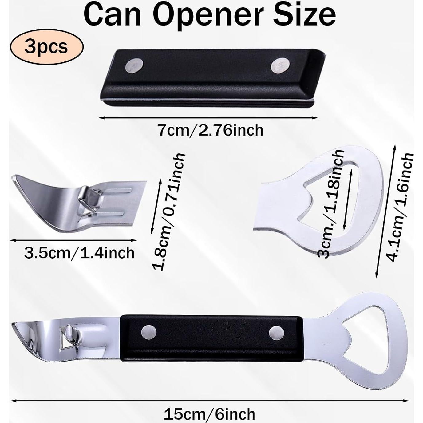 3 Abridores de Latas y Botellas DIVINA VITAE Acero Inoxidable