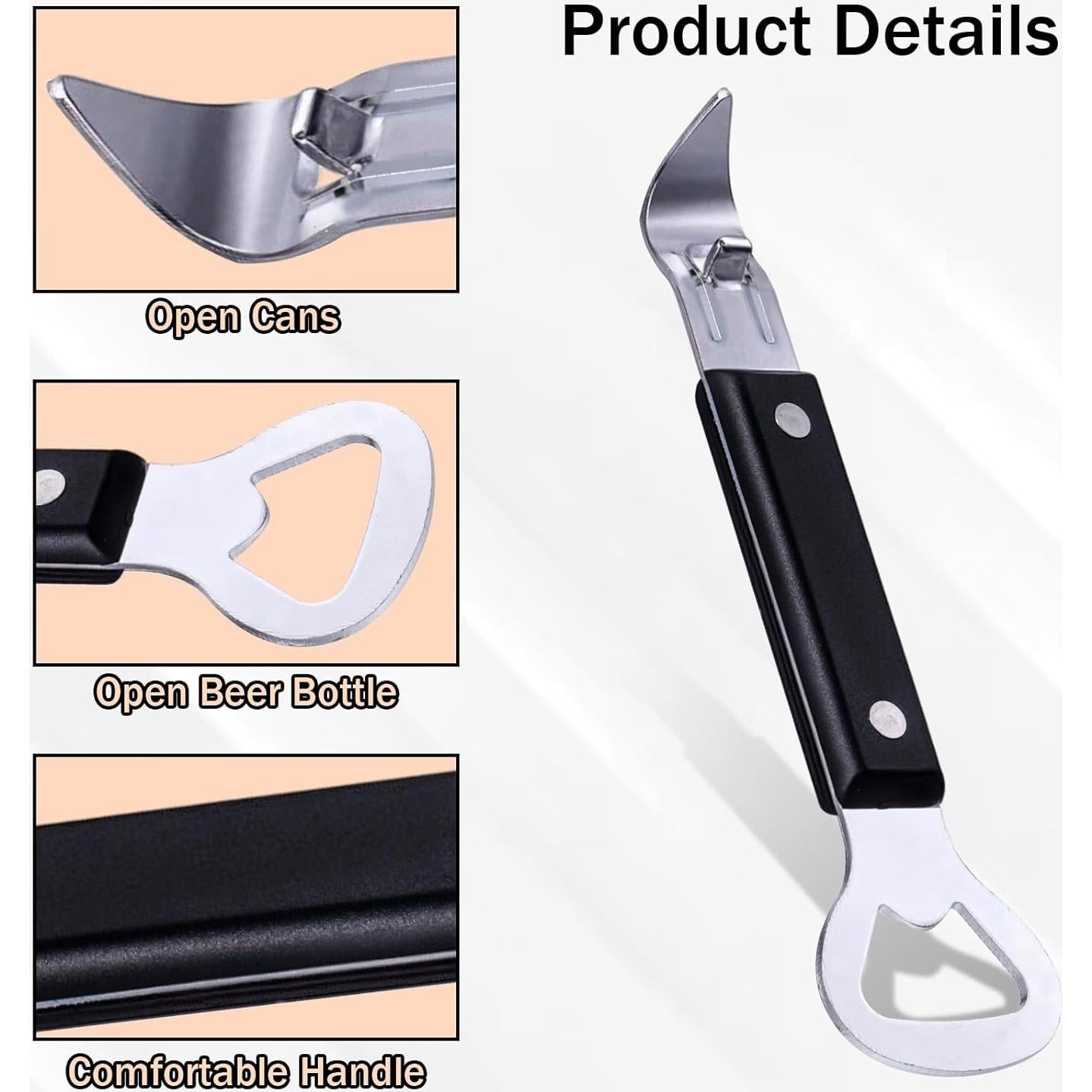 3 Abridores de Latas y Botellas DIVINA VITAE Acero Inoxidable