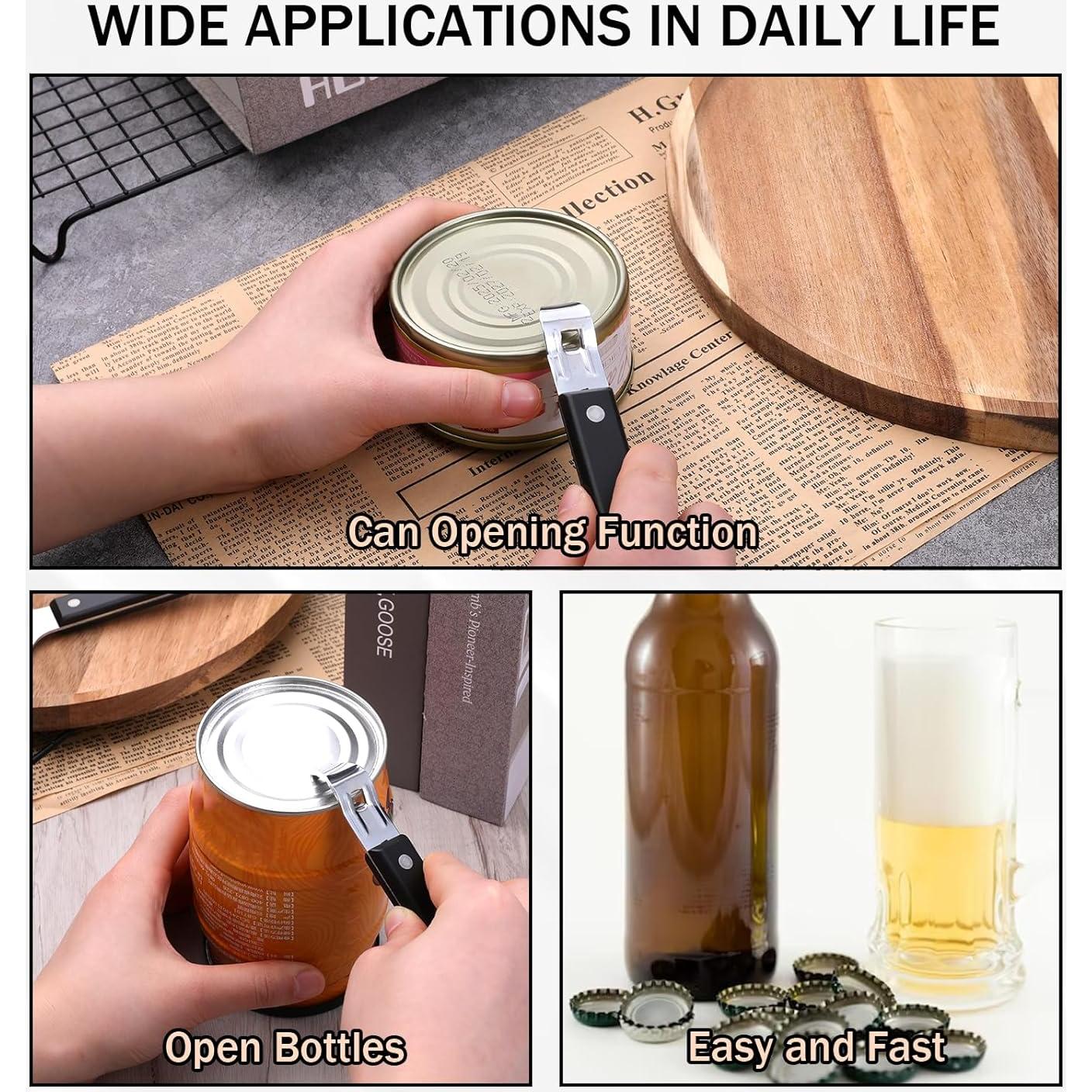 3 Abridores de Latas y Botellas DIVINA VITAE Acero Inoxidable