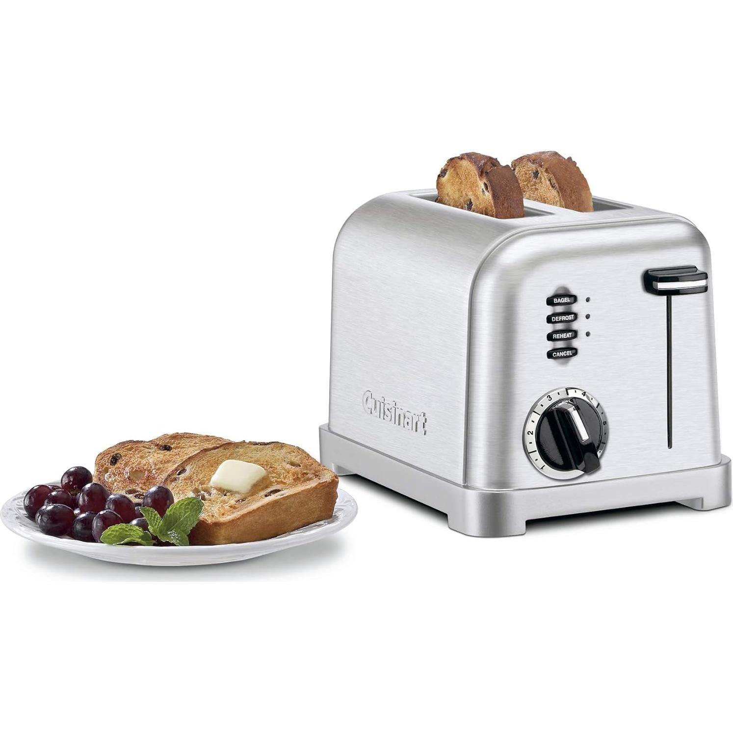 Cuisinart Abrelatas Deluxe y Tostadora 2 Rebanadas Acero Inoxidable