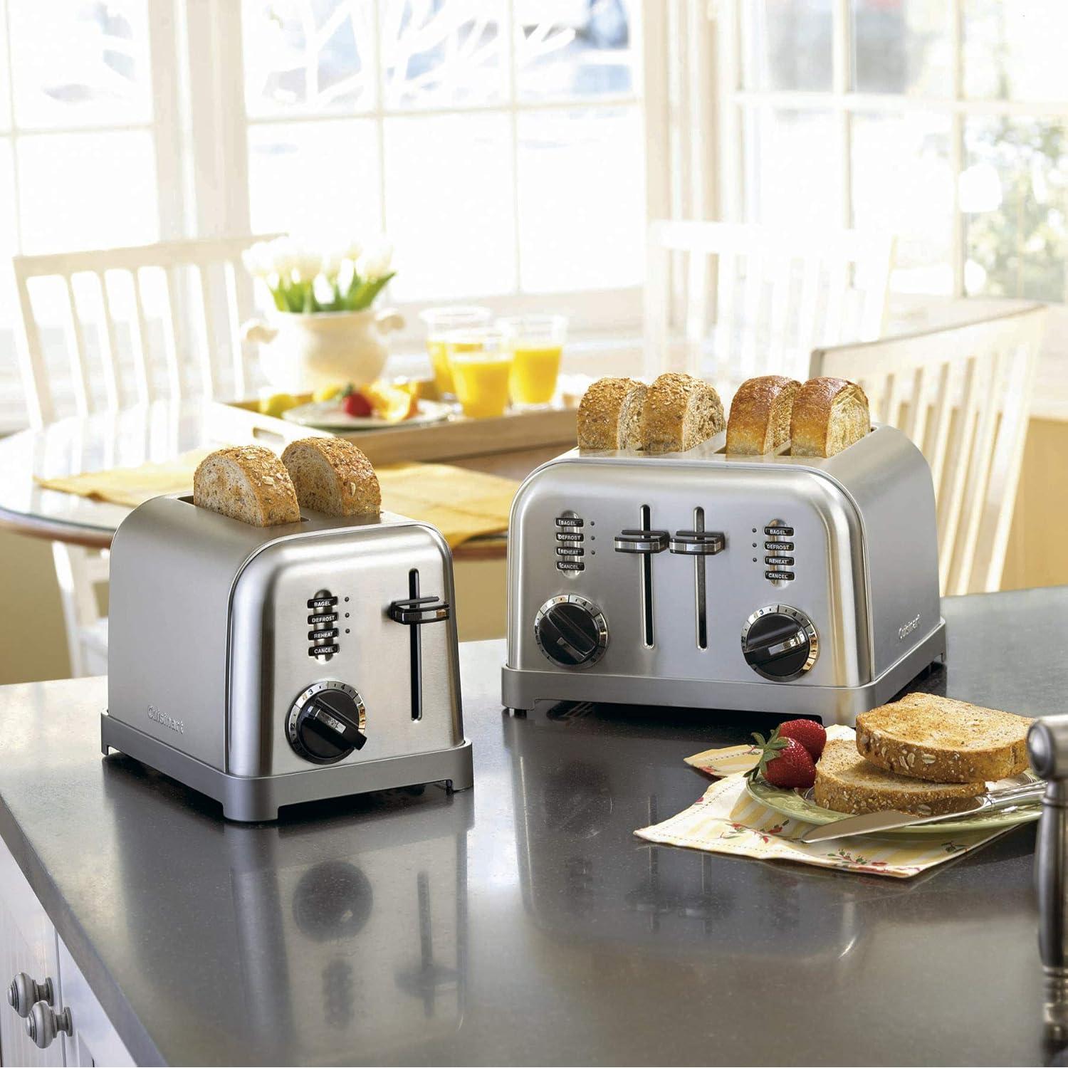 Cuisinart Abrelatas Deluxe y Tostadora 2 Rebanadas Acero Inoxidable