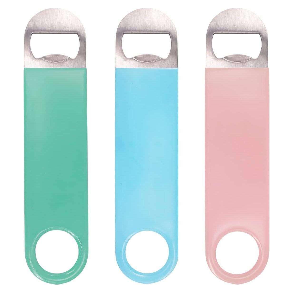 Paquete de 3 Abrebotellas KTOJOY de Acero Inoxidable 17.8 cm