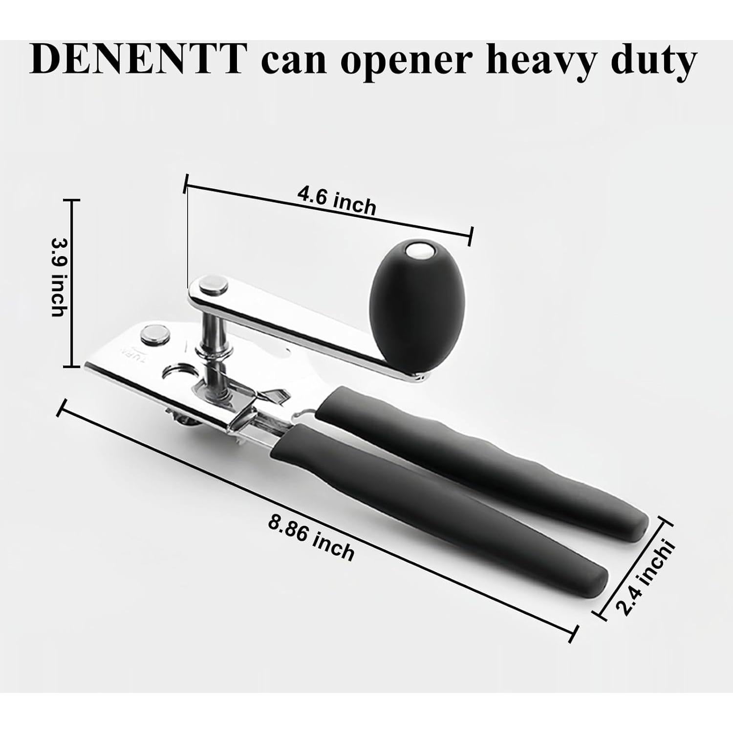 Abrelatas Manual DENENTT Profesional Acero Inoxidable Ergonómico