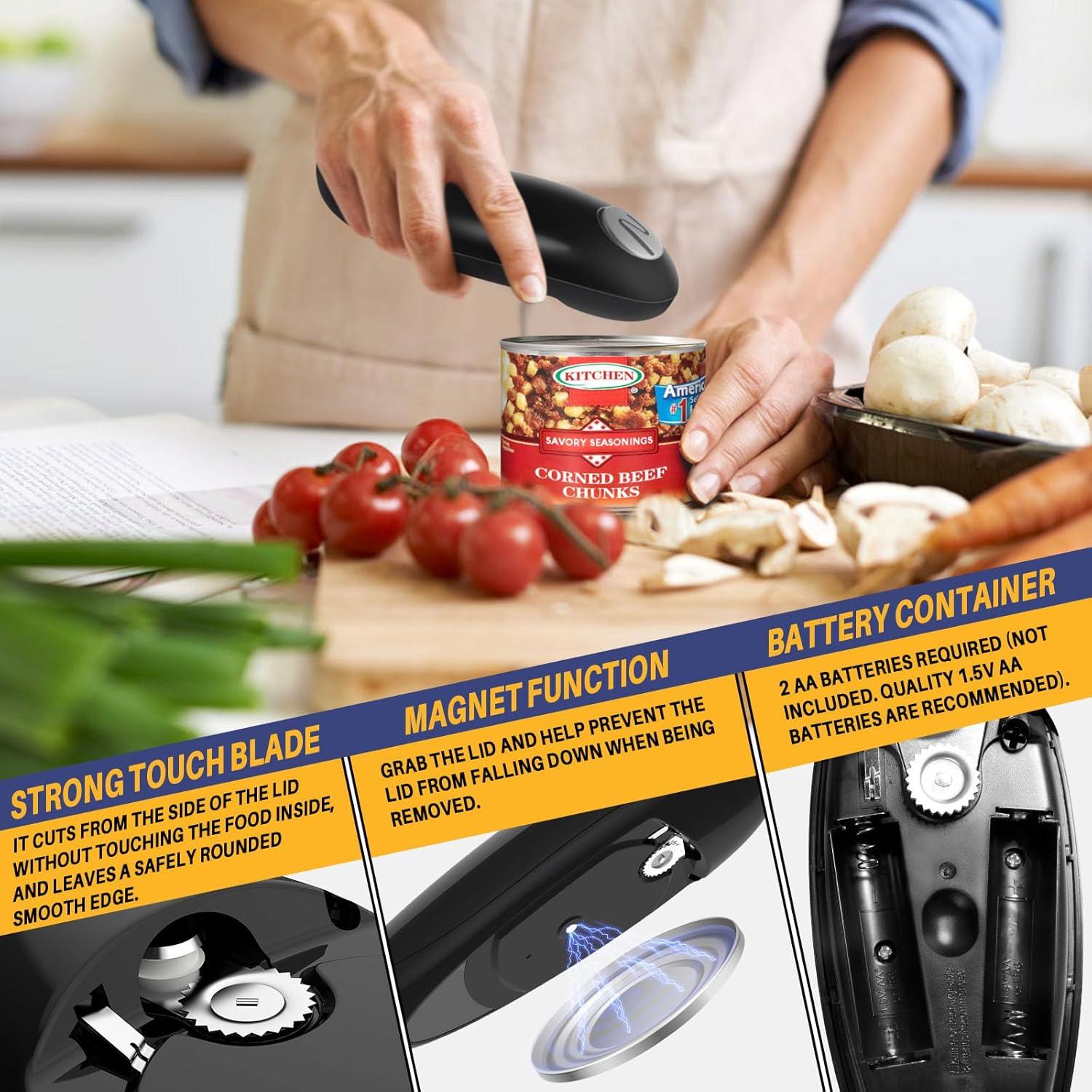 Abrelatas Eléctrico APLUSTE TC01 Automático Portátil 220g