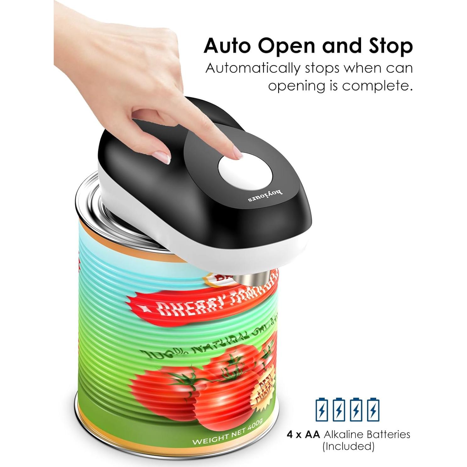 Abrelatas Eléctrico Inalámbrico Hoyiours Automático 380g