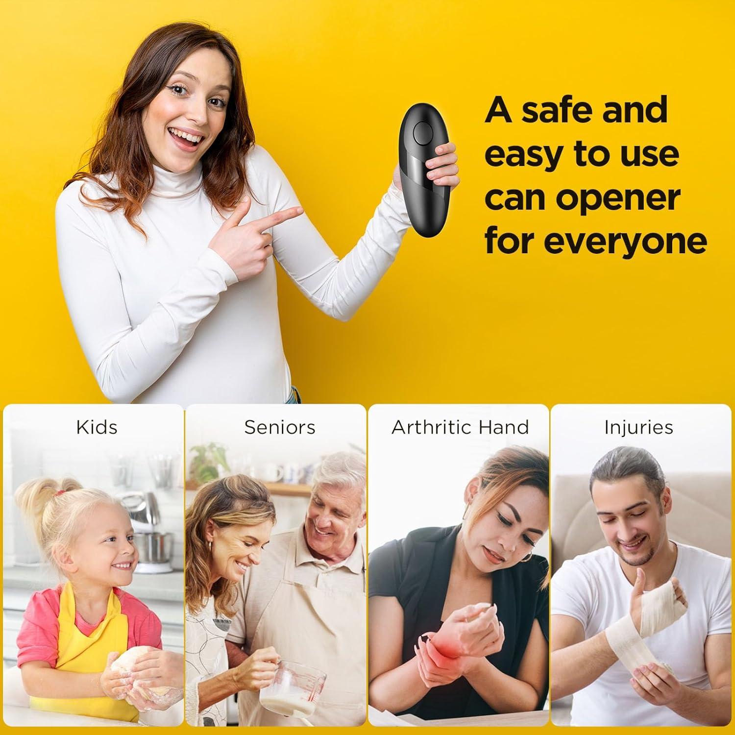 Abridor de Latas Eléctrico Kordory Automático para Ancianos