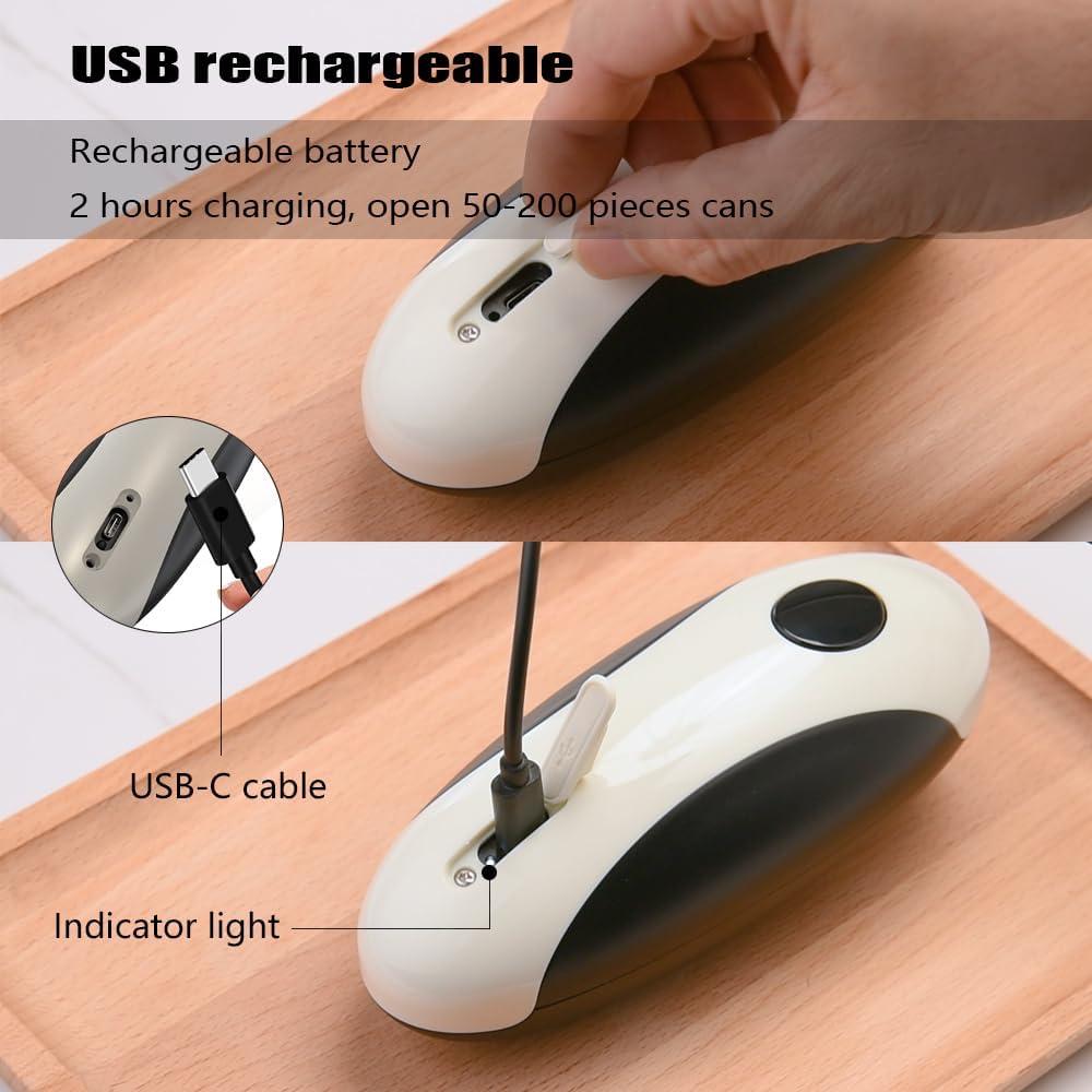 Abrelatas Eléctrico ZEUSORA PRO Recargable USB-C Automático