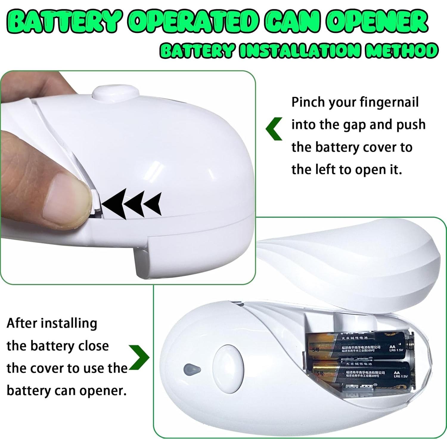 Abrelatas Eléctrico VEMJO Automático Blanco 198g