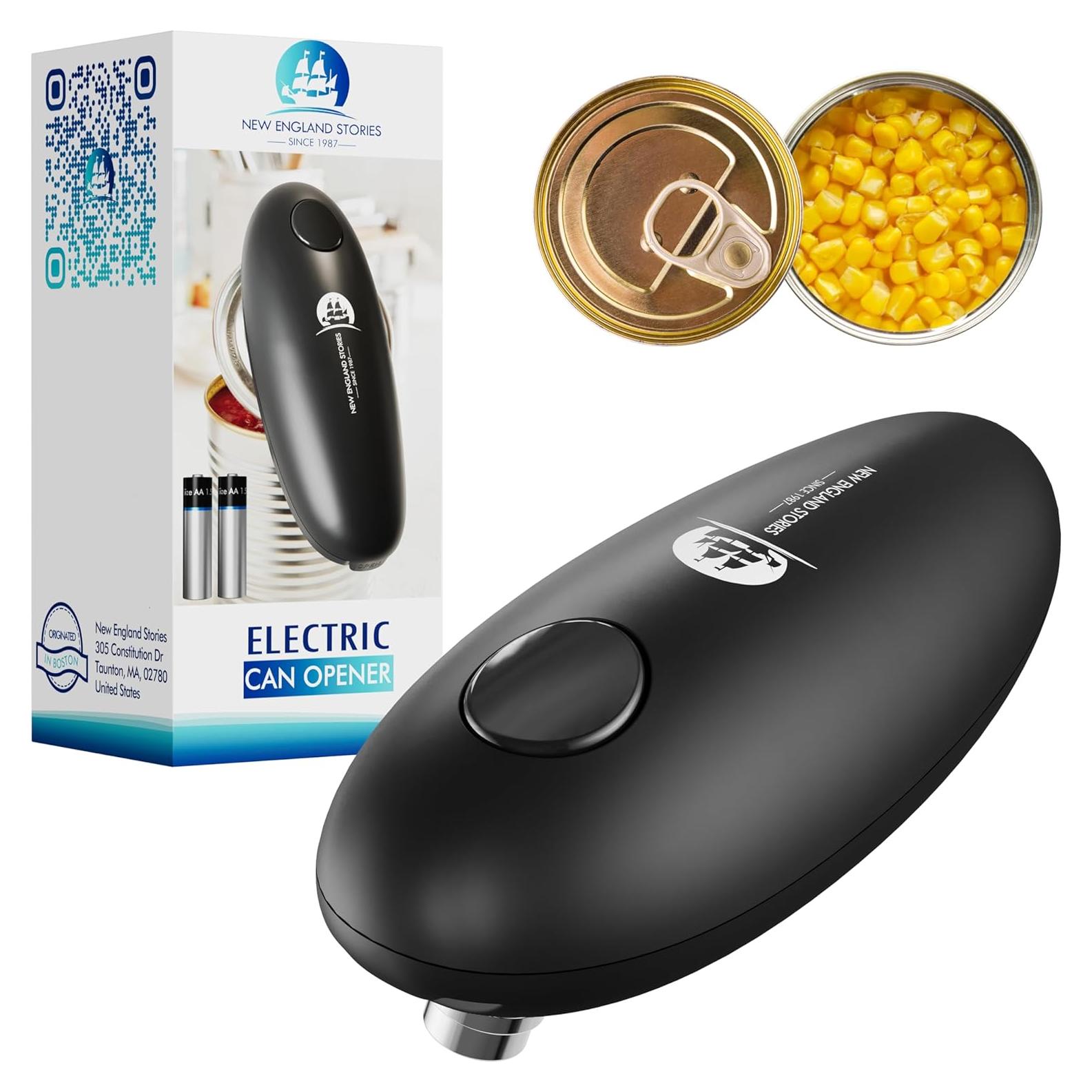 Abrelatas Eléctrico Automático Historias de Nueva Inglaterra - Sin Manos, Bordes Suaves