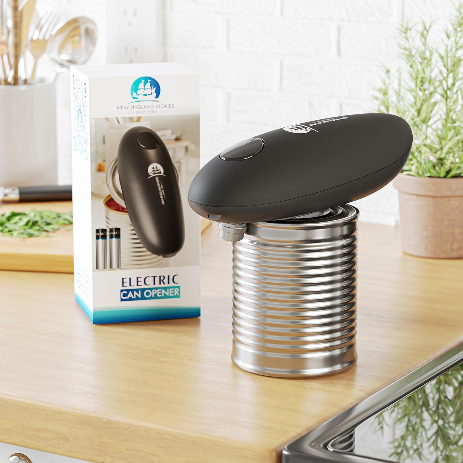 Abrelatas Eléctrico Automático Historias de Nueva Inglaterra - Sin Manos, Bordes Suaves