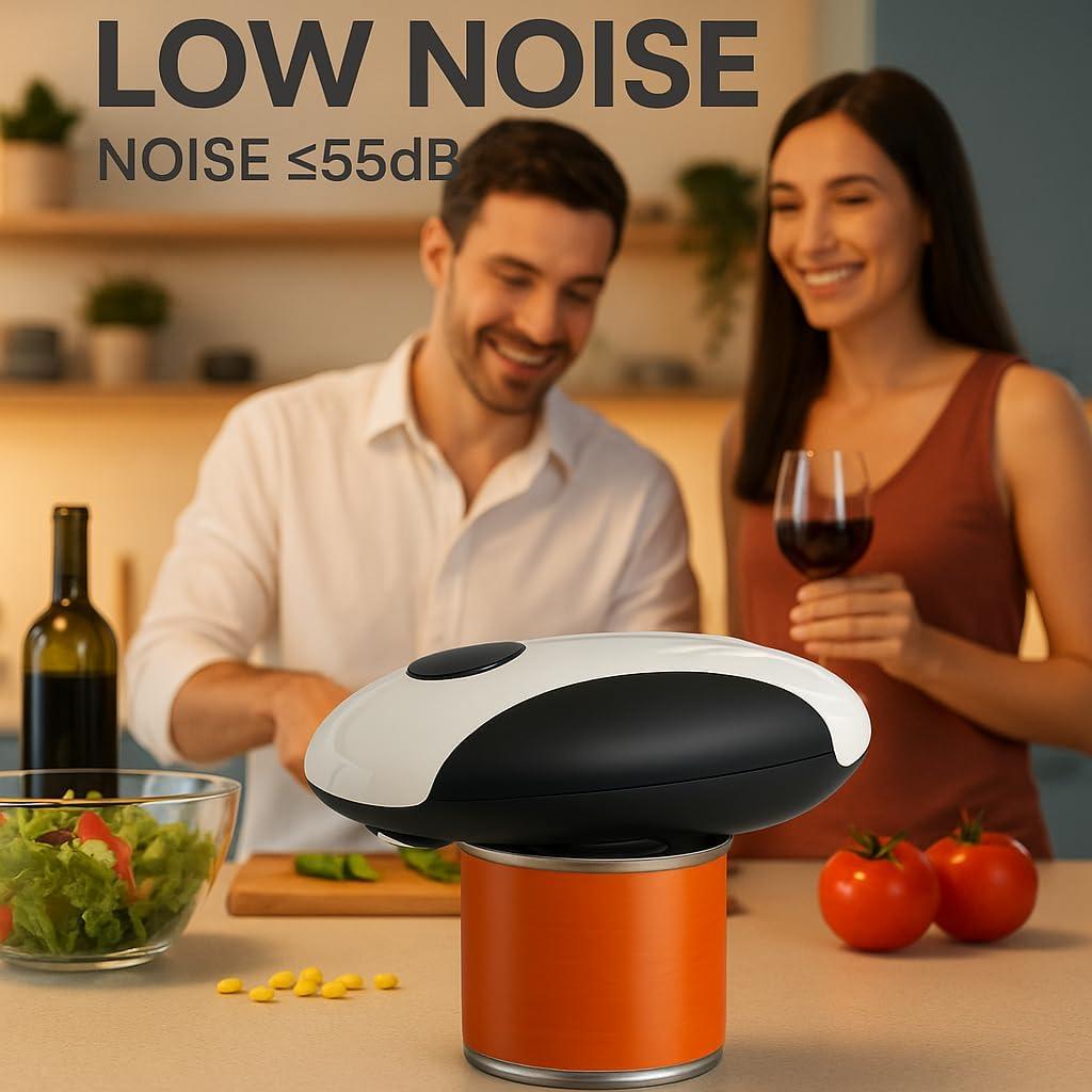 Abrelatas Eléctrico Recargable LEQOS Automático Negro