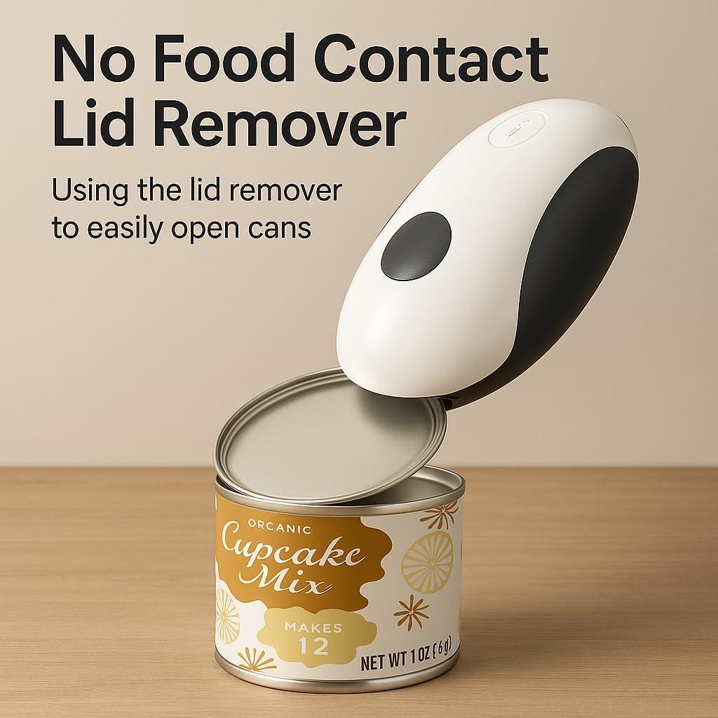 Abrelatas Eléctrico Recargable LEQOS Automático Negro