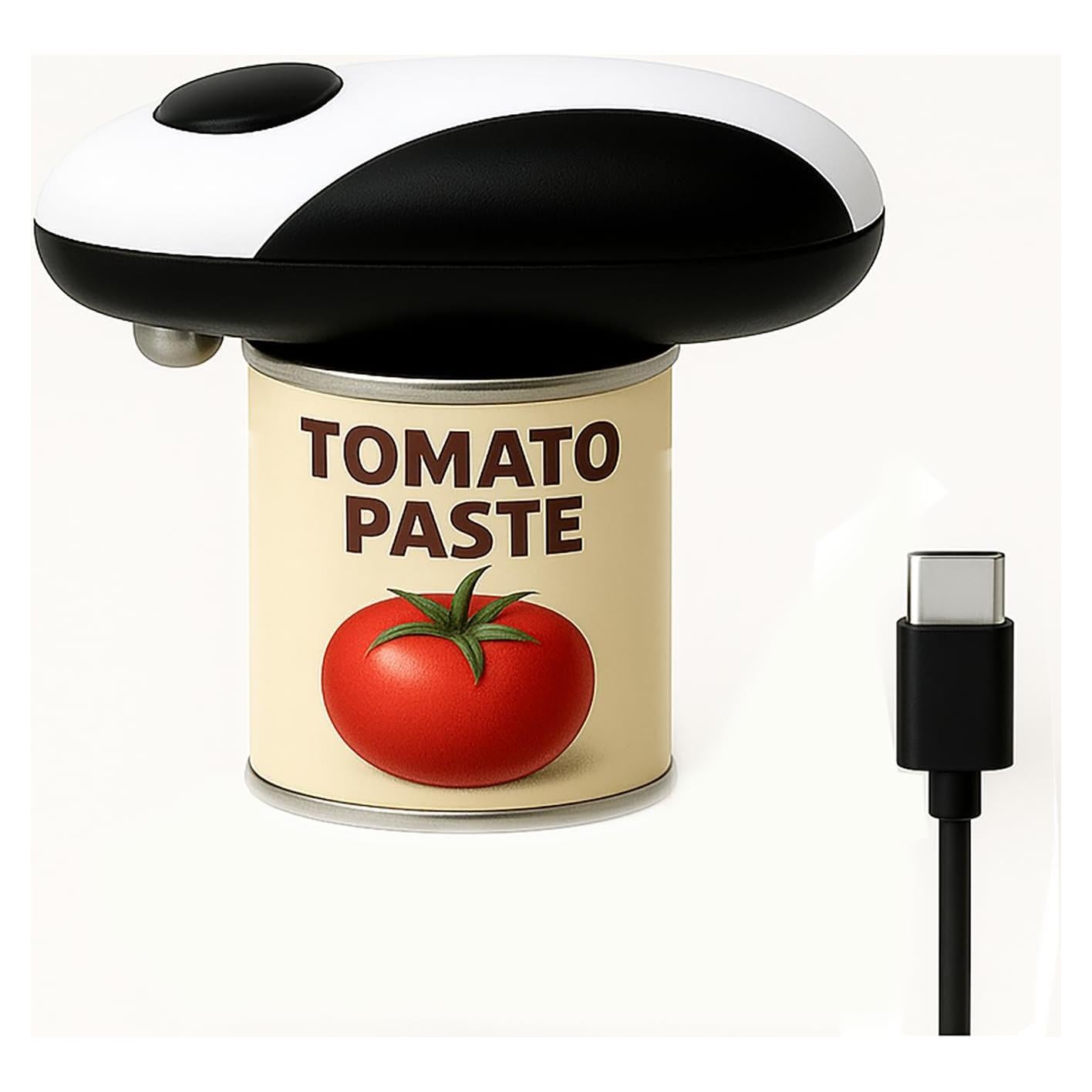 Abrelatas Eléctrico Automático Ximei USB 2000mAh Negro