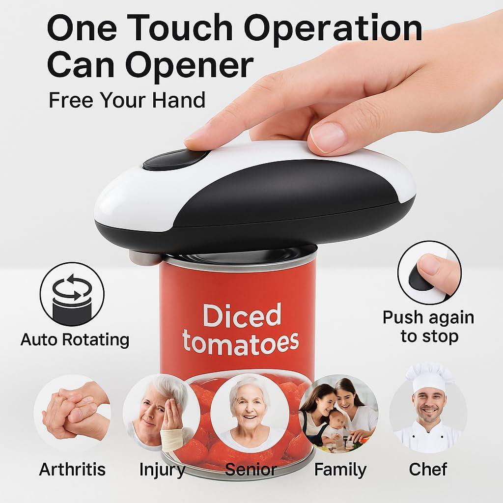 Abrelatas Eléctrico Automático Ximei USB 2000mAh Negro